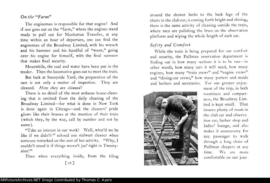 PRR "Broadway Limited," Pages 16-17, 1927